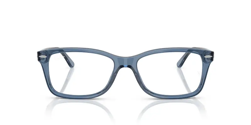 Unisex Ray - Ban RX5428 8223 Montature da vista Acetato Blu Trasparente Squadrata Normale miniatura 3