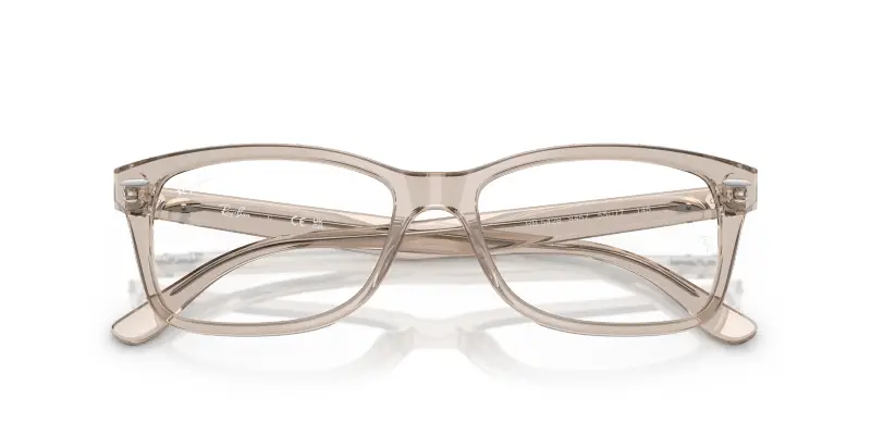 Unisex Ray - Ban RX5428 8457 Montature da vista Acetato Grigio Trasparente Squadrata Normale miniatura 2