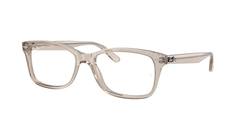 Unisex Ray - Ban RX5428 8457 Montature da vista Acetato Grigio Trasparente Squadrata Normale