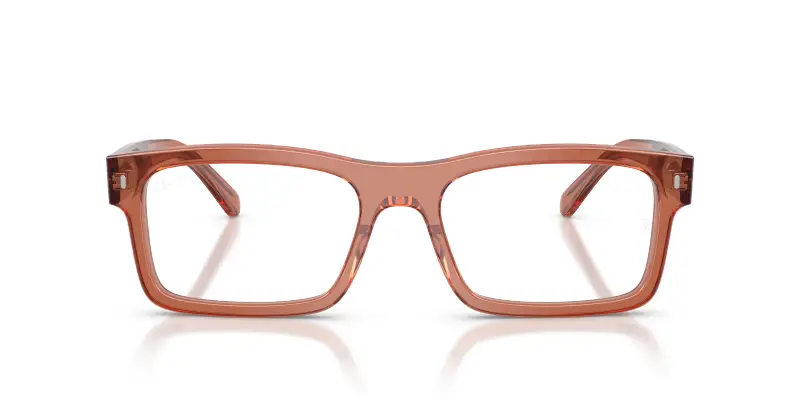 Unisex Ray - Ban RX5435 8511 Montature da vista Acetato Marrone Trasparente Squadrata Normale miniatura 3