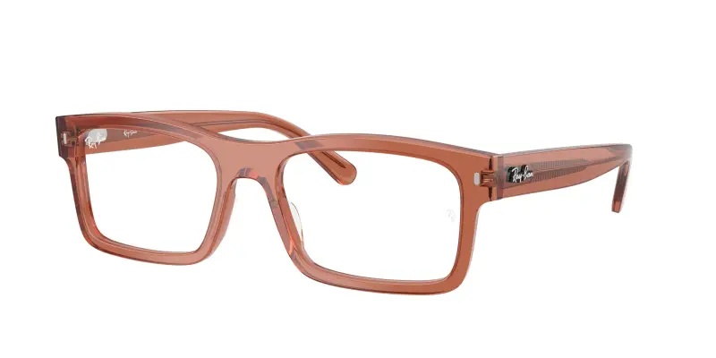 Unisex Ray - Ban RX5435 8511 Montature da vista Acetato Marrone Trasparente Squadrata Normale