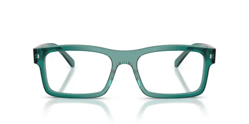 Unisex Ray - Ban RX5435 8513 Montature da vista Acetato Grigio Trasparente Squadrata Normale miniatura 3