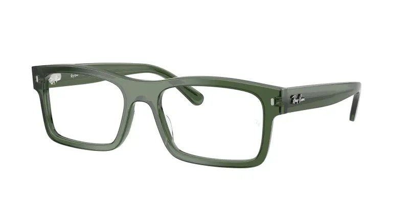 Unisex Ray - Ban RX5435 8514 Montature da vista Acetato Verde Trasparente Squadrata Normale
