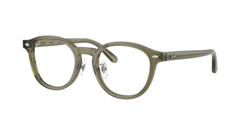Unisex Ray - Ban RX5443D 8501 Montature da vista Acetato Marrone Trasparente Squadrata Normale