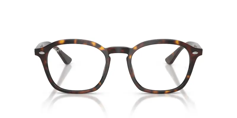 Unisex Ray - Ban RX5451 2012 Montature da vista Acetato Tartaruga Trasparente Squadrata Normale miniatura 3