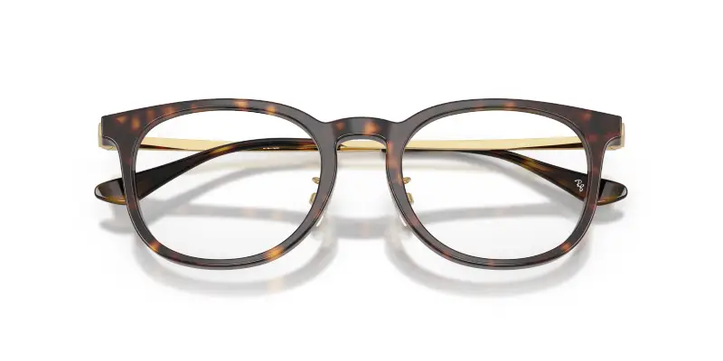 Unisex Ray - Ban RX5453D 2012 Montature da vista Acetato Tartaruga Trasparente Squadrata Normale miniatura 2