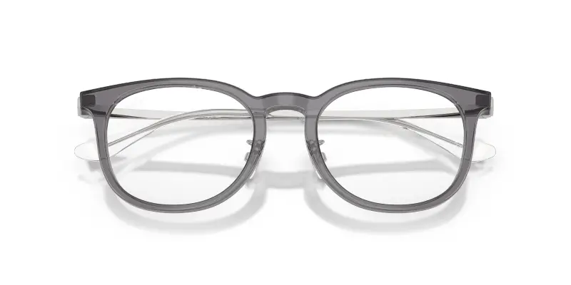 Unisex Ray - Ban RX5453D 8268 Montature da vista Acetato Grigio Trasparente Squadrata Normale miniatura 2