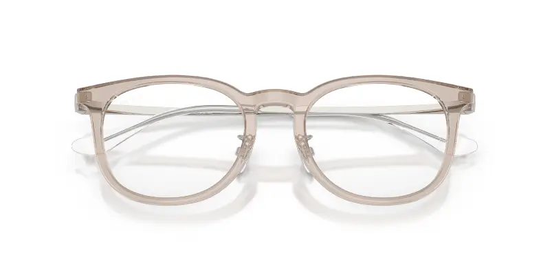 Unisex Ray - Ban RX5453D 8449 Montature da vista Acetato Marrone Trasparente Squadrata Normale miniatura 2