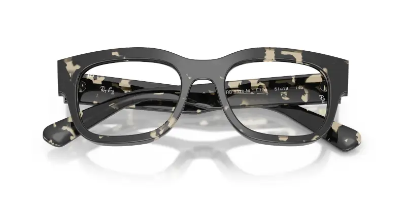 Unisex Ray - Ban RX5528M F703 Montature da vista Acetato Tartaruga Trasparente Squadrata Normale miniatura 2