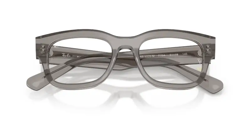 Unisex Ray - Ban RX5528M F704 Montature da vista Acetato Grigio Trasparente Squadrata Normale miniatura 2