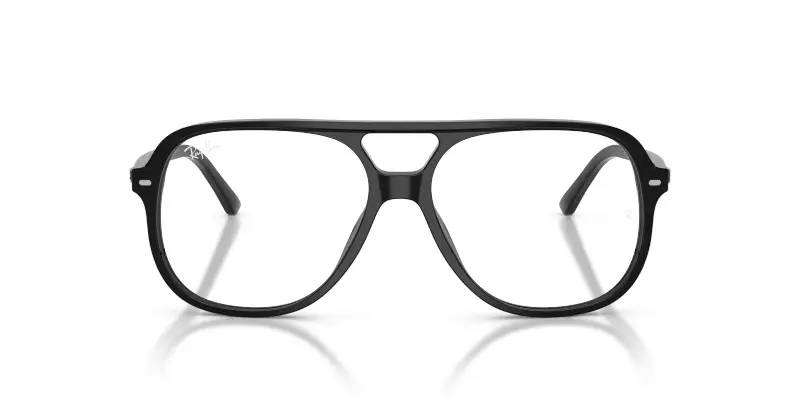 Unisex Ray - Ban RX5698 2000 Montature da vista Acetato Nero Trasparente Squadrata Normale miniatura 3