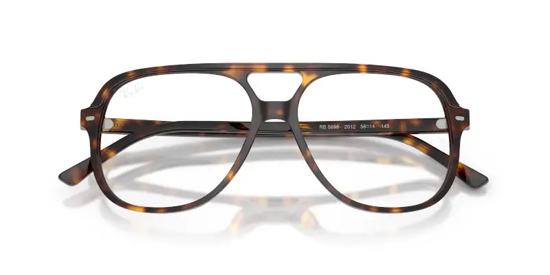 Unisex Ray - Ban RX5698 2012 Montature da vista Acetato Tartaruga Trasparente Squadrata Normale miniatura 2