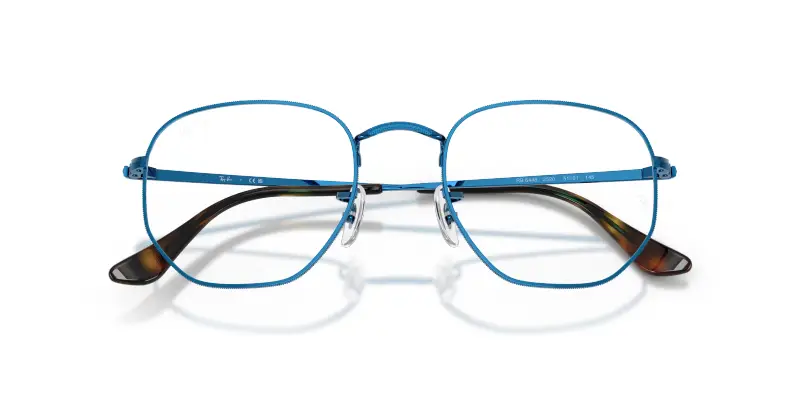 Unisex Ray - Ban RX6448 HEXAGONAL 2520 Montature da vista Metallo Blu Trasparente Geometrica Normale miniatura 2