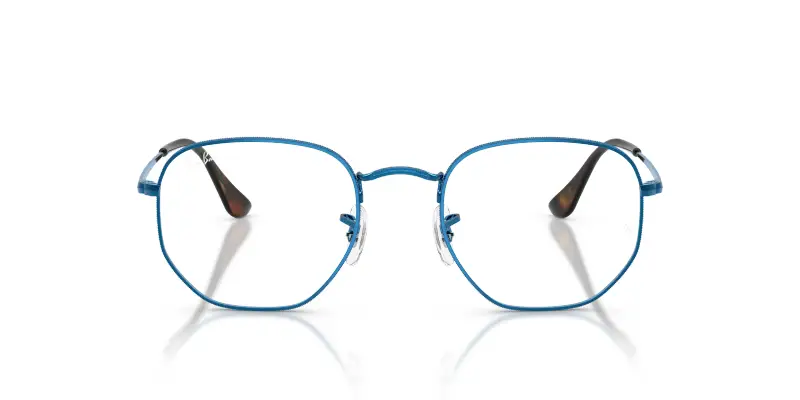 Unisex Ray - Ban RX6448 HEXAGONAL 2520 Montature da vista Metallo Blu Trasparente Geometrica Normale miniatura 3