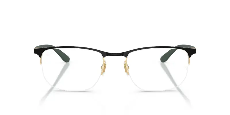 Unisex Ray - Ban RX6513 2994 Montature da vista Metallo Nero Trasparente Geometrica Normale miniatura 3