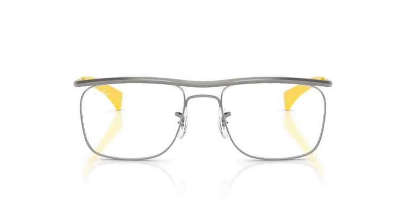 Unisex Ray - Ban RX6519M F030 Montature da vista Metallo Grigio Trasparente Squadrata Normale miniatura 3