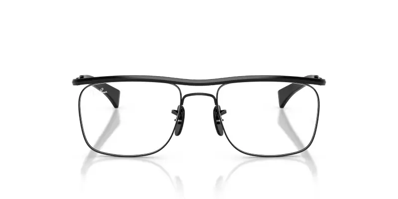 Unisex Ray - Ban RX6519M F117 Montature da vista Metallo Nero Trasparente Squadrata Normale miniatura 3