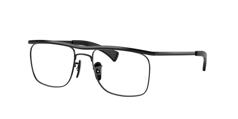 Unisex Ray - Ban RX6519M F117 Montature da vista Metallo Nero Trasparente Squadrata Normale