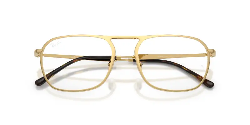 Unisex Ray - Ban RX6548 2500 Montature da vista Metallo Oro Trasparente Squadrata Normale miniatura 2