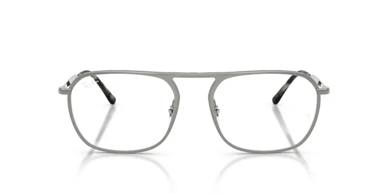 Unisex Ray - Ban RX6548 2502 Montature da vista Metallo Grigio Trasparente Squadrata Normale miniatura 3