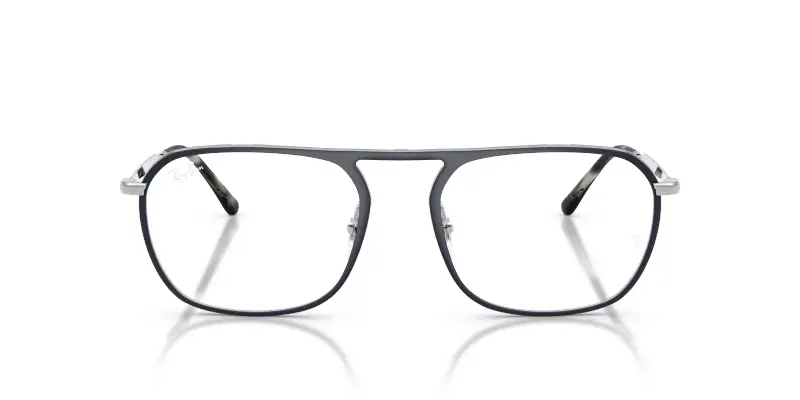 Unisex Ray - Ban RX6548 3016 Montature da vista Metallo Blu Trasparente Squadrata Normale miniatura 3