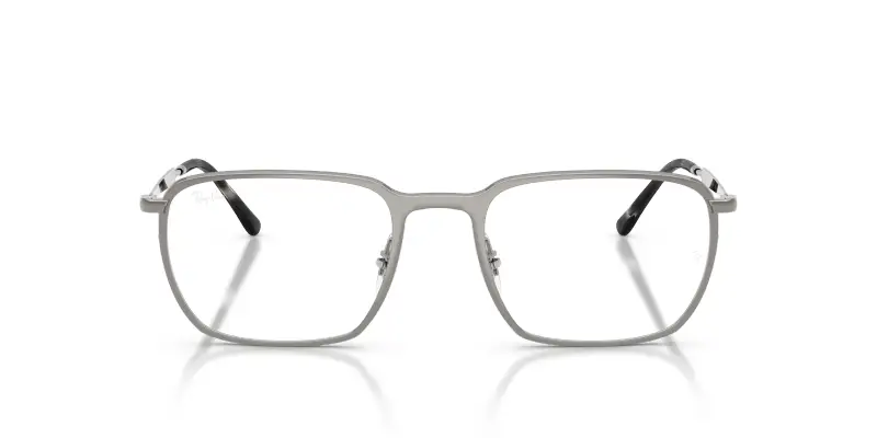 Unisex Ray - Ban RX6549 2502 Montature da vista Metallo Grigio Trasparente Squadrata Normale miniatura 3