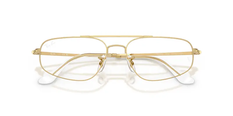 Unisex Ray - Ban RX6550 2500 Montature da vista Metallo Oro Trasparente Geometrica Normale miniatura 2