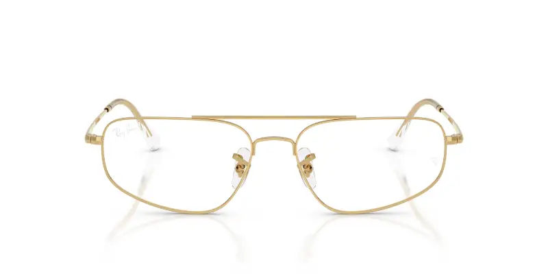 Unisex Ray - Ban RX6550 2500 Montature da vista Metallo Oro Trasparente Geometrica Normale miniatura 3