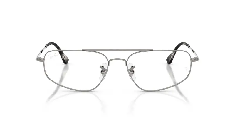Unisex Ray - Ban RX6550 2502 Montature da vista Metallo Grigio Trasparente Geometrica Normale miniatura 3