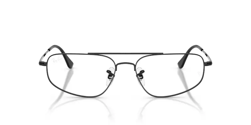 Unisex Ray - Ban RX6550 2509 Montature da vista Metallo Nero Trasparente Geometrica Normale miniatura 3