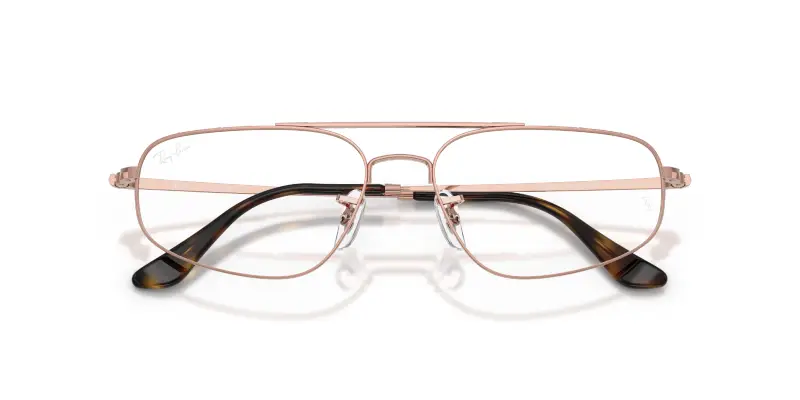 Unisex Ray - Ban RX6550 2943 Montature da vista Metallo Bronzo Trasparente Geometrica Normale miniatura 2