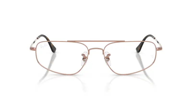 Unisex Ray - Ban RX6550 2943 Montature da vista Metallo Bronzo Trasparente Geometrica Normale miniatura 3