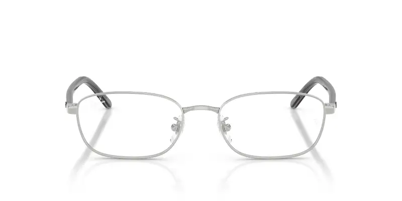 Unisex Ray - Ban RX6551D 2501 Montature da vista Metallo Argento Trasparente Pillow Normale miniatura 3