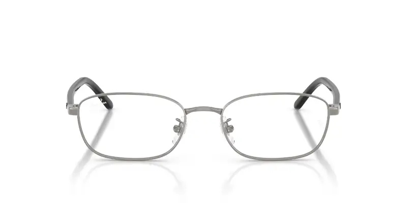 Unisex Ray - Ban RX6551D 2502 Montature da vista Metallo Grigio Trasparente Pillow Normale miniatura 3