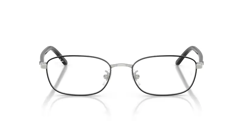 Unisex Ray - Ban RX6551D 2861 Montature da vista Metallo Nero Trasparente Pillow Normale miniatura 3