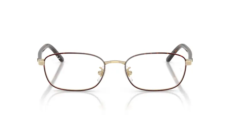 Unisex Ray - Ban RX6551D 3193 Montature da vista Metallo Tartaruga Trasparente Pillow Normale miniatura 3