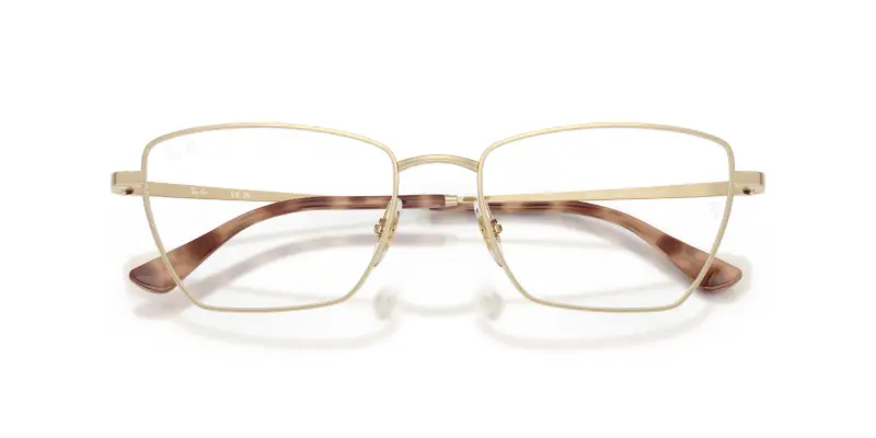 Unisex Ray - Ban RX6552 2993 Montature da vista Metallo Oro Trasparente Geometrica Normale miniatura 2