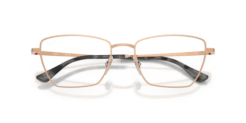 Unisex Ray - Ban RX6552 3094 Montature da vista Metallo Oro Trasparente Geometrica Normale miniatura 2