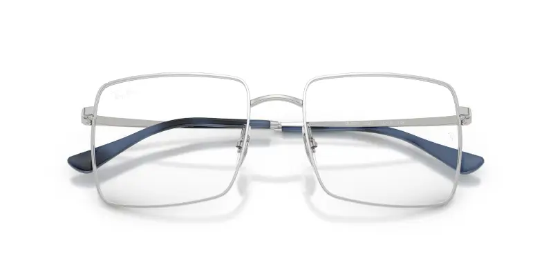 Unisex Ray - Ban RX6553 2501 Montature da vista Metallo Argento Trasparente Squadrata Normale miniatura 2