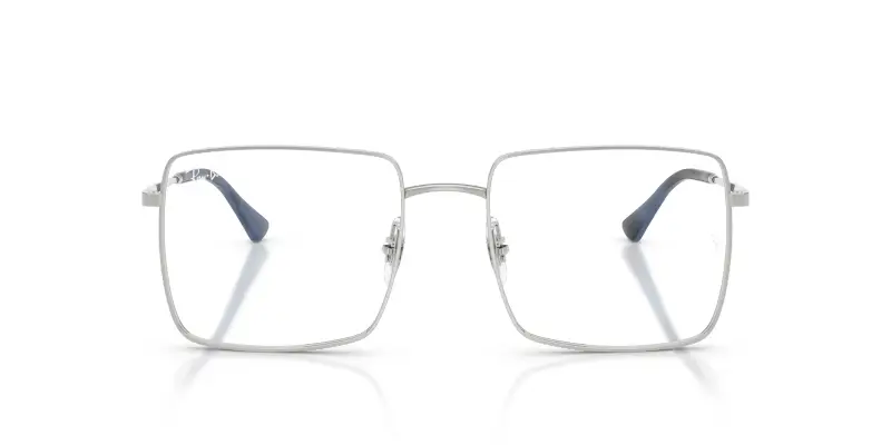 Unisex Ray - Ban RX6553 2501 Montature da vista Metallo Argento Trasparente Squadrata Normale miniatura 3