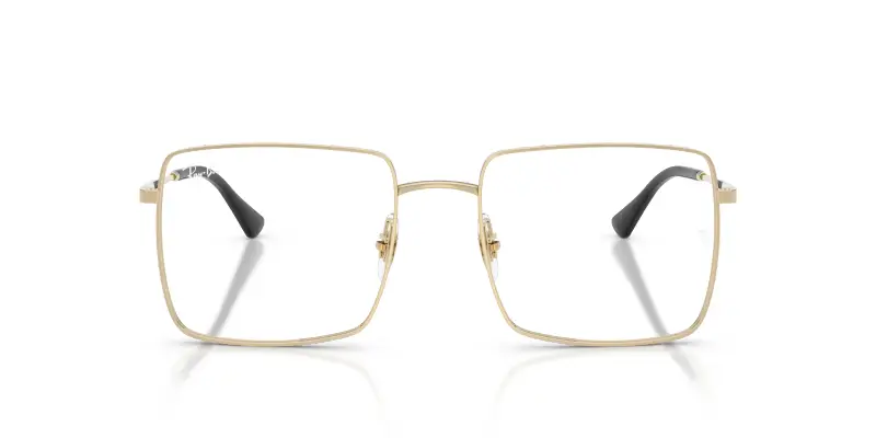 Unisex Ray - Ban RX6553 2993 Montature da vista Metallo Oro Trasparente Squadrata Normale miniatura 3