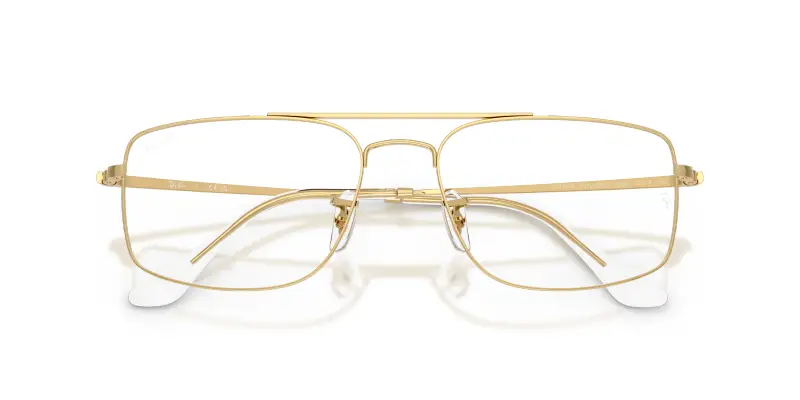 Unisex Ray - Ban RX6579 RX6579 2500 Montature da vista Metallo Oro Trasparente Squadrata Normale miniatura 2