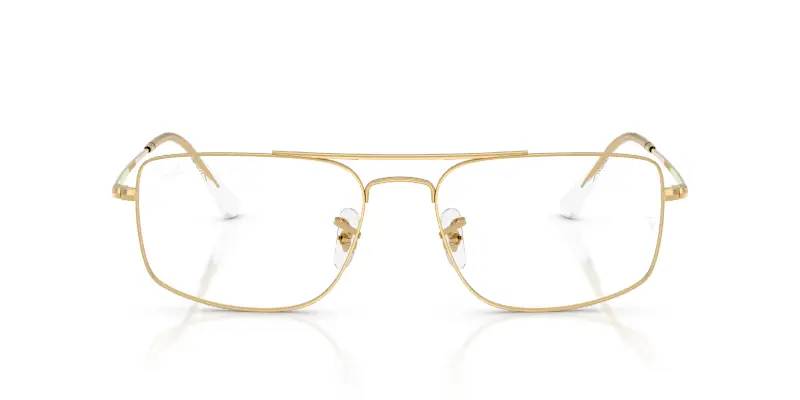 Unisex Ray - Ban RX6579 RX6579 2500 Montature da vista Metallo Oro Trasparente Squadrata Normale miniatura 3