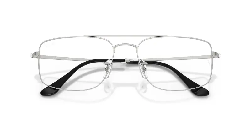 Unisex Ray - Ban RX6579 RX6579 2501 Montature da vista Metallo Argento Trasparente Squadrata Normale miniatura 2