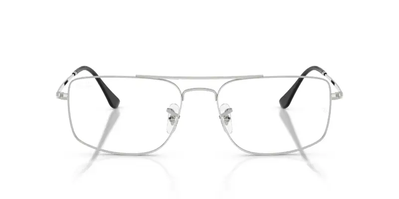 Unisex Ray - Ban RX6579 RX6579 2501 Montature da vista Metallo Argento Trasparente Squadrata Normale miniatura 3