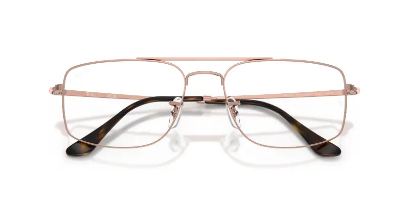 Unisex Ray - Ban RX6579 RX6579 2943 Montature da vista Metallo Bronzo Trasparente Squadrata Normale miniatura 2