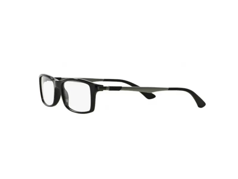 Unisex Ray - Ban RX7017 2000 Montature da vista Plastica Nero Squadrata miniatura 3