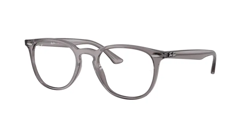 Unisex Ray - Ban RX7159 8257 Montature da vista Acetato Grigio Trasparente Pantos Normale