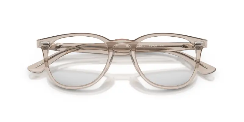 Unisex Ray - Ban RX7159 8449 Montature da vista Acetato Marrone Trasparente Pantos Normale miniatura 2