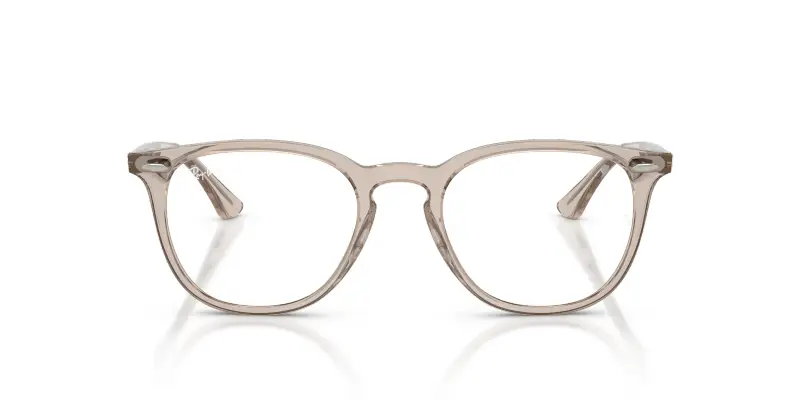 Unisex Ray - Ban RX7159 8449 Montature da vista Acetato Marrone Trasparente Pantos Normale miniatura 3